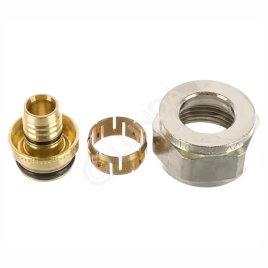 Адаптер зажимной Flex-X из покрытой латуни 20х2,0х3/4" ВР Евроконус (1045542), Uponor