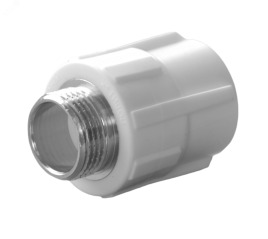 Муфта PP-R комбинированная 25х1/2" НР (9000002512), Политэк