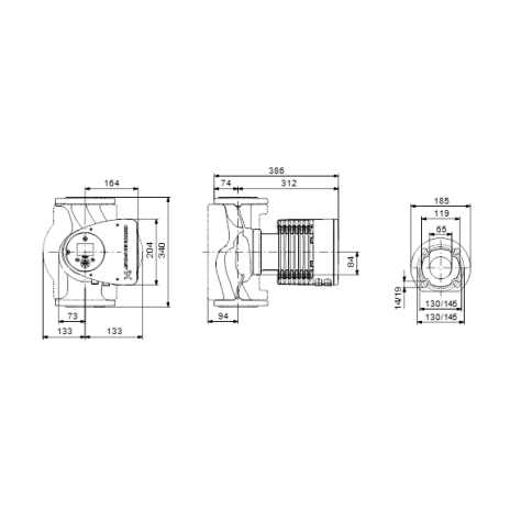 Насос циркуляционный MAGNA3 65-60 F (97924295), Grundfos фото 3